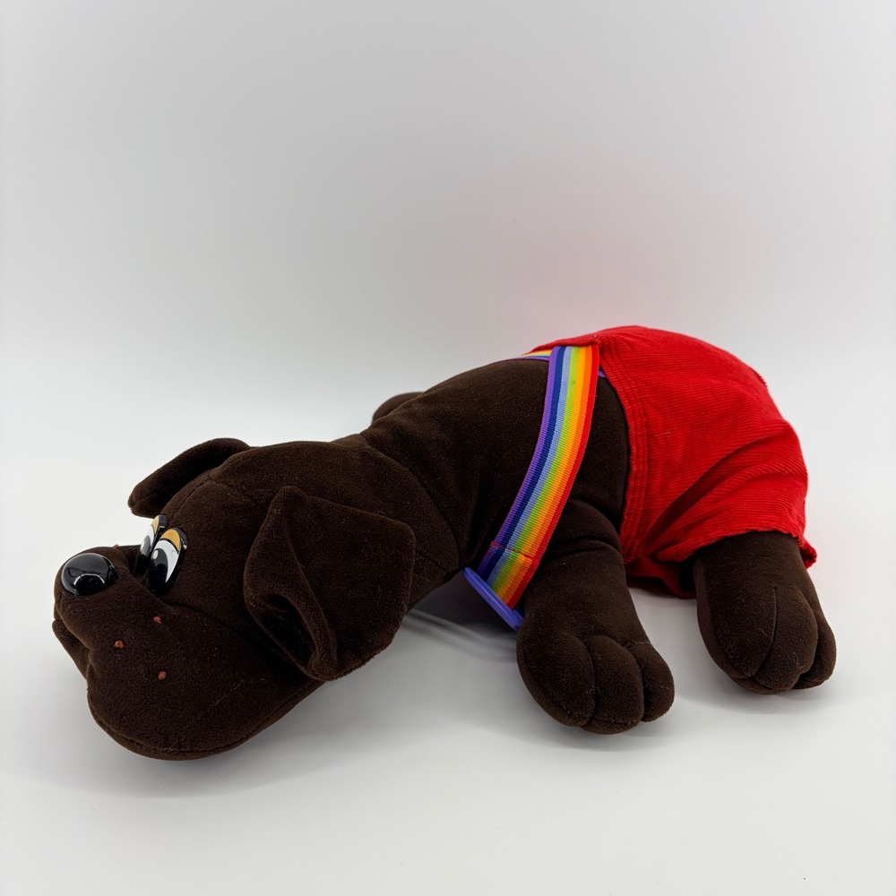 Tonka Pound Puppy Dark Brown Vintage 1985 Pound Puppies 18" Stuffed Animal Plush - Picture 2 of 6